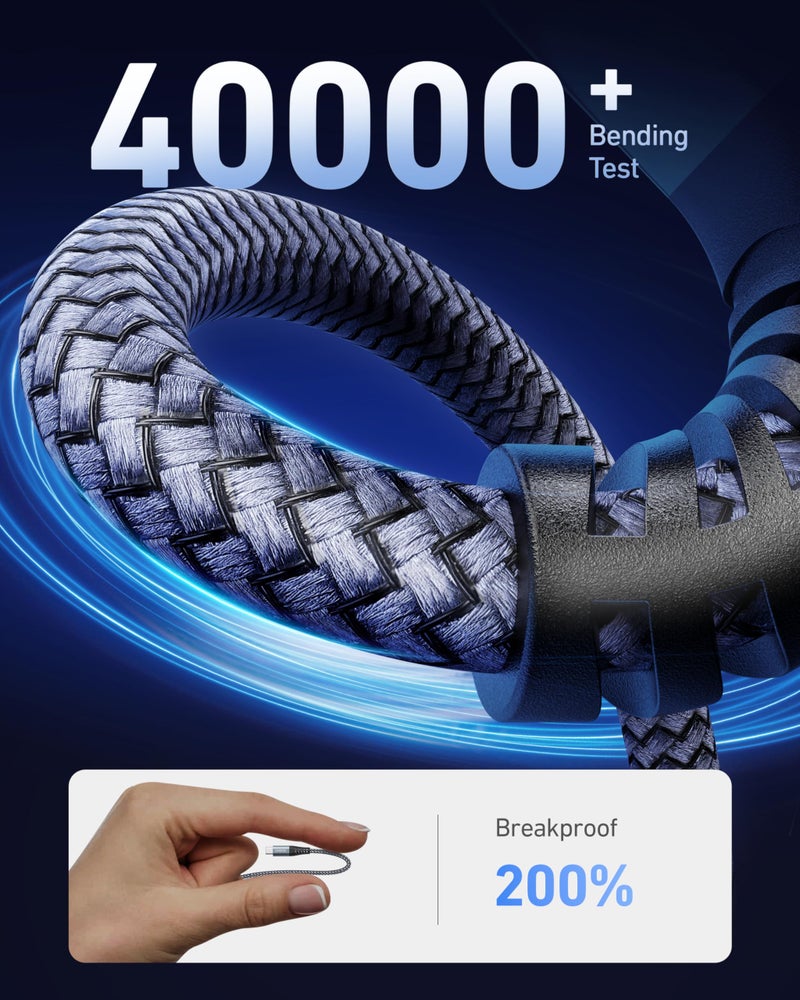 ohbox iPhone Charging Cable 6FT, 3Pack [Apple MFi Certified] USB to Lightning Cables Fast Charging, iPhone Charger Cord iPhone USB Cable Compatible with iPhone 14 13 12 11 Pro Max Plus 8 7 6 iPad and More - Image 4